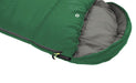Outwell Campion Junior Sleeping Bag - Green feature image of zip done up to top and hood