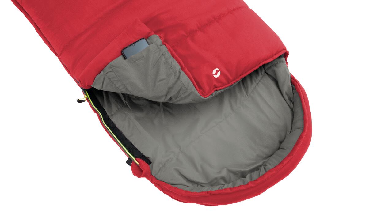 Outwell Campion Junior Sleeping Bag - Green or Red