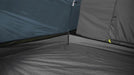 Outwell Cloud 5 - 5 Berth Dome Tent feature image of interior with the groundsheet toggled in and a view of the corner of the inner tent