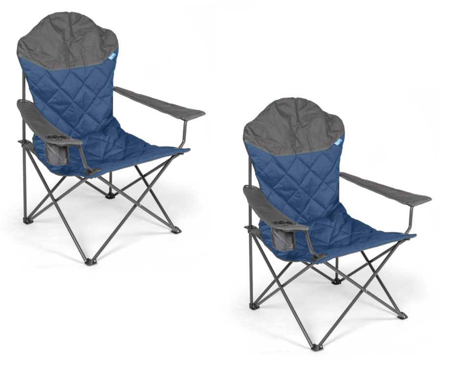 Kampa XL High Back Folding Camping Chair Midnight Blue