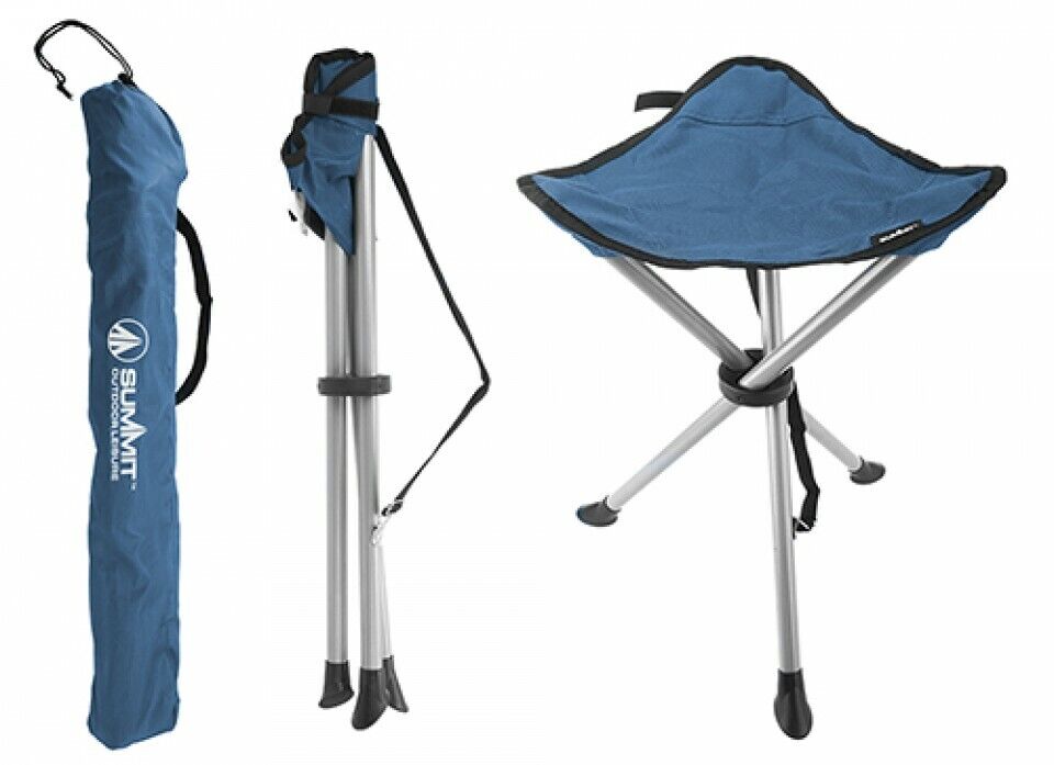 Summit Tripod Camping Stool Indigo Blue