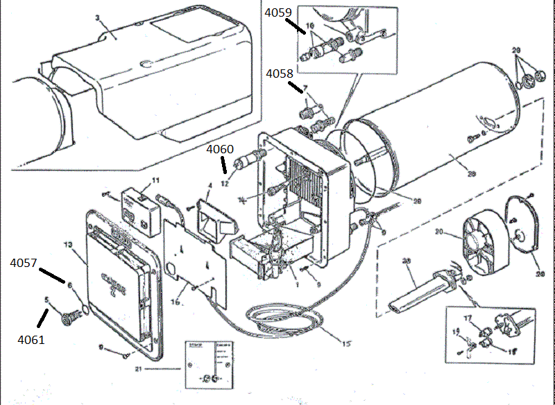 Carver Cascade MK2 Water Heater Spare Parts