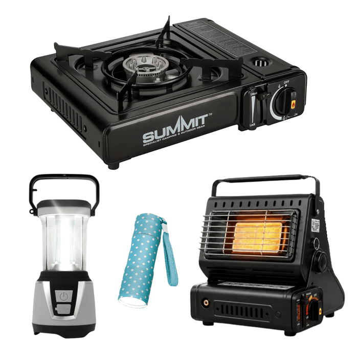 Power Cut Preparation Kit Bundle – Gas Stove, Heater, Lantern & Torch