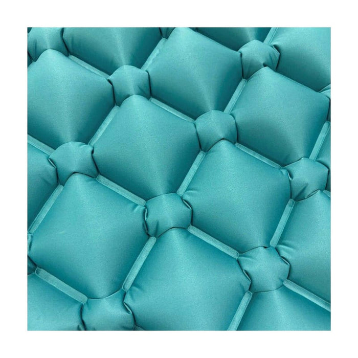 Brookline Single Inflatable Camping Mattress with Built-In Foot Pump - product image, showing extreme close-up of mattress material pattern