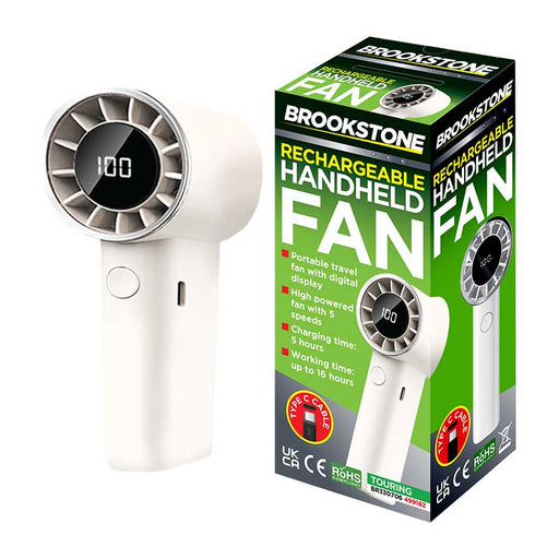 Brookstone Rechargeable Handheld Portable Travel Fan - main product image