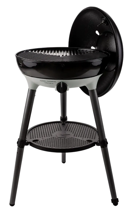 Cadac Carri Chef 50 LPG Gas BBQ - product image of BBQ with lid open