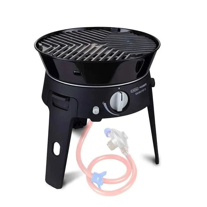 Cadac Safari Chef 30 LP Deluxe QR - LPG Camping BBQ - product image, showing BBQ grid