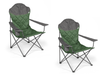 Kampa XL High Back Folding Camping Chair - Fern Green - Set of two