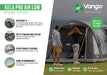 Vango Kela Pro Air Drive Away Awning - Low internal features infographic