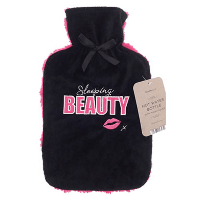 Country Club Sleeping Beauty 2L Sherpa Fleece Hot Water Bottle