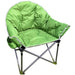 Crusader Comfort Compact Padded Folding Chair – Green - product image, showing chair from front angle