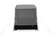 Dometic Rally 200 Poled Caravan Awning - 2026 Model - product image, showing front-on view of awning against white background, with front window curtain closed