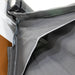 Dometic Rally Poled Caravan Porch Awning - product image, showing close-up of Apex ventilation in upper rear corner of awning
