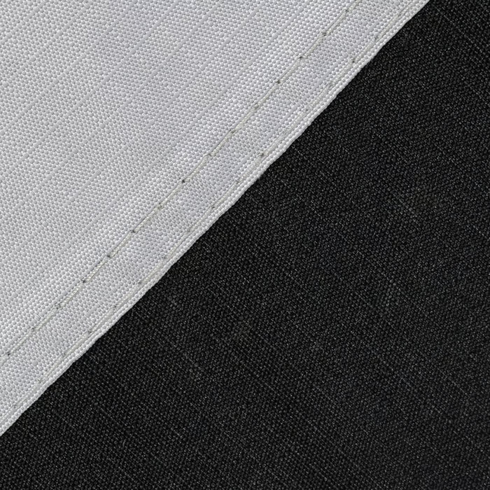Dometic Rally Poled Caravan Porch Awning - product image, showing close-up of awning material demonstrating Weathershield™ 150D polyester