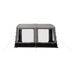 Dometic Rally 390 Poled Caravan Awning - 2026 Model - product image, showing front-on view of awning with all windows open