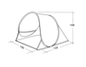 Easy Camp Beach shelter Oceanic 3D floorplan
