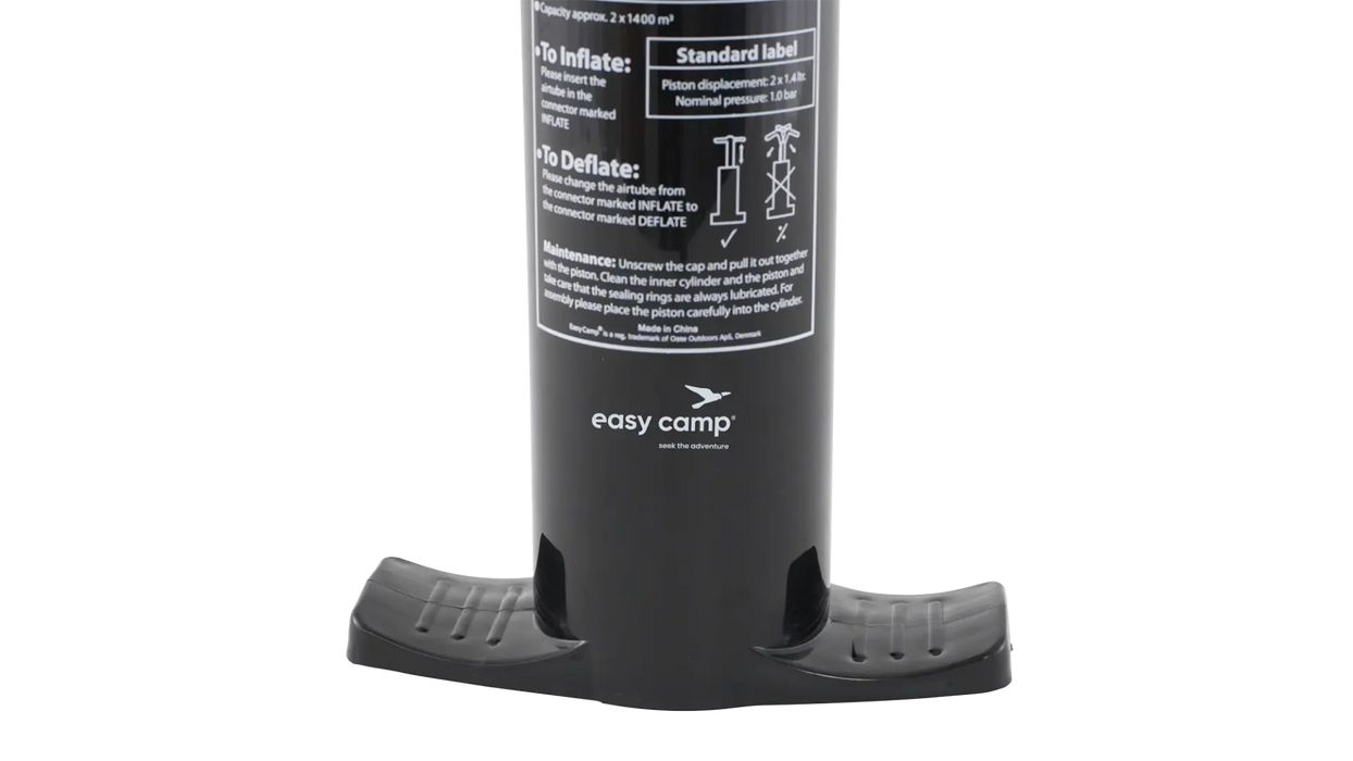 Easy Camp Double Action Manual Air Pump - product image, showing close-up of pump base