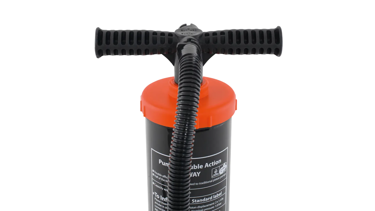 Easy Camp Double Action Manual Air Pump - product image, showing close-up of pump handle