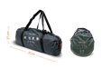 Easy Camp Leka Twin 8 Person Family Tent - product image, showing carrybag from two angles with dimensions