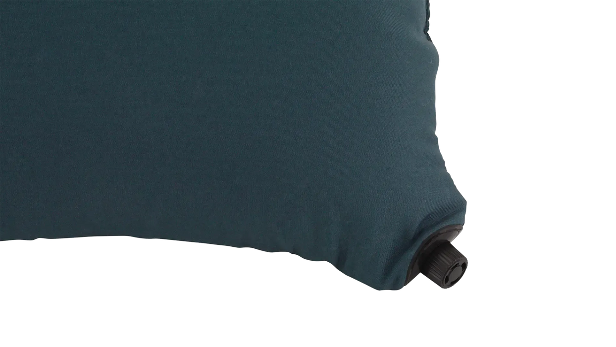 Easy Camp Raven Compact Camping Travel Pillow - product image, showing close-up of air valve