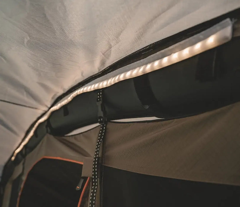 Easy Camp Twinflower USB-C LED Strip Tent Light - product image, showing close-up of light inside tent