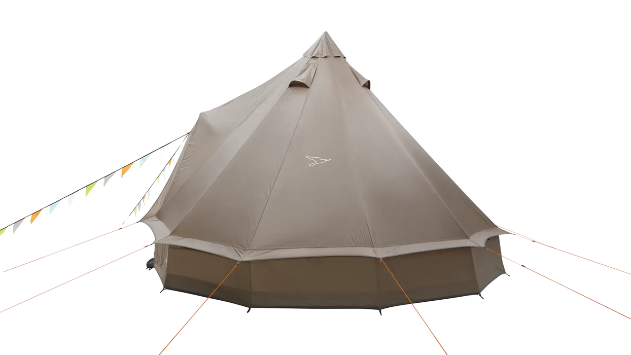 Easy Camp Vaulen Tipi 7 Person Festival Tent - product image, shown from rear angle