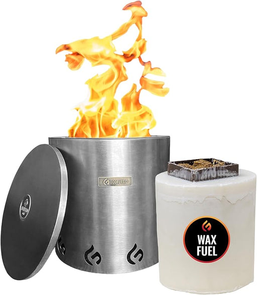 EcoFuego El Campo Fire Pit - Stainless Steel - main product image