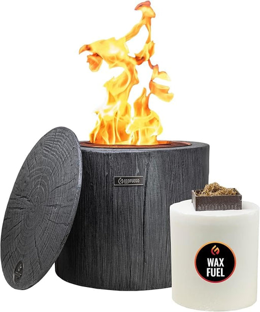 EcoFuego El Campo Fire Pit - Wood Graphite Grey - main product image