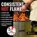 EcoFuego Fire Pit - product features graphic