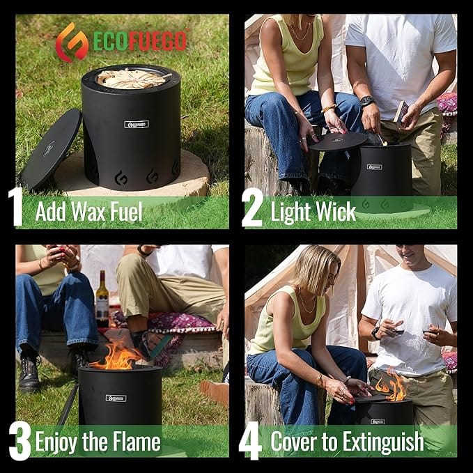 EcoFuego Fire Pit - product instructions (four steps)