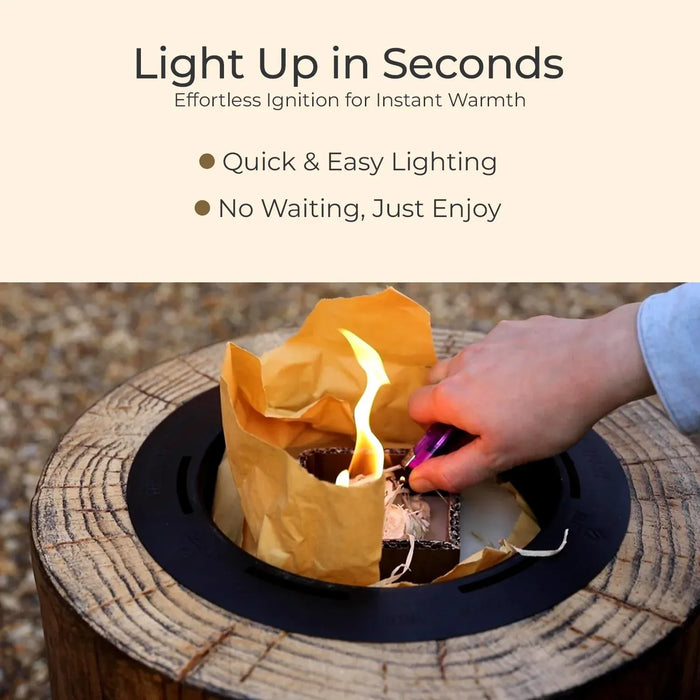 EcoFuego Fire Pit Wax Refill - Citronella 4.5kg - product features infographic