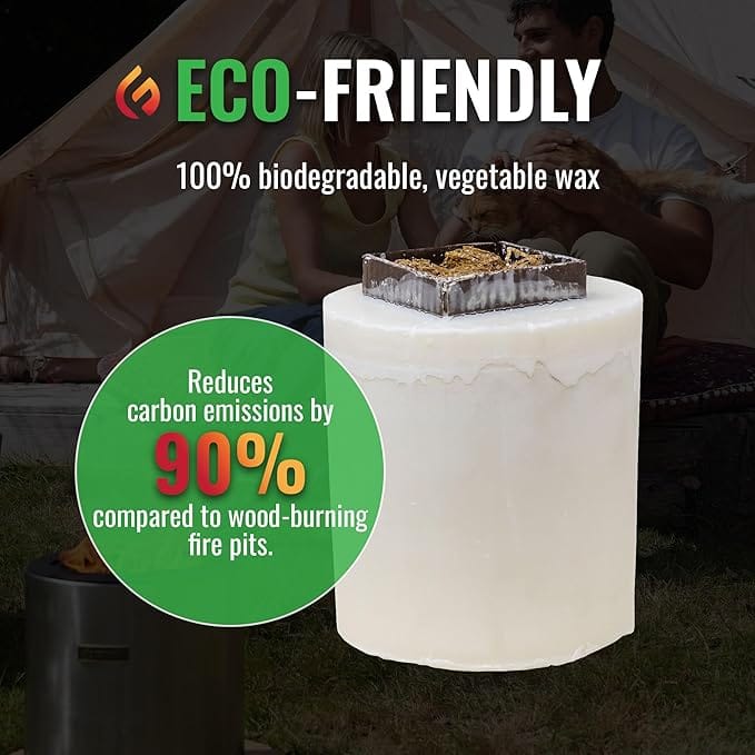 EcoFuego Fire Pit - fuel product information graphic
