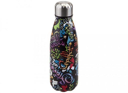 Graffiti Bottle Flask 350ml Camping & Travel Drinks Bottle - main product image