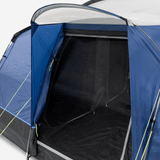 Kampa Croyde 6 Person Tunnel Tent Side view external canopy doorway