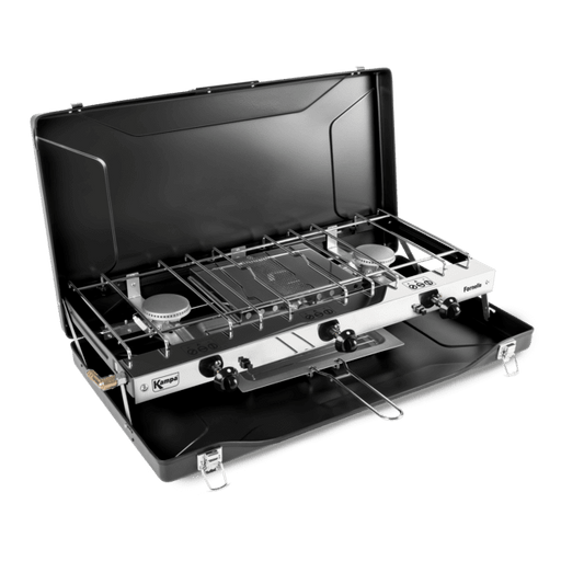 Portable Camping Stove – 1/2/3 Burner Cast Iron Gas Cooker For Outdoor BBQ & Hiking
