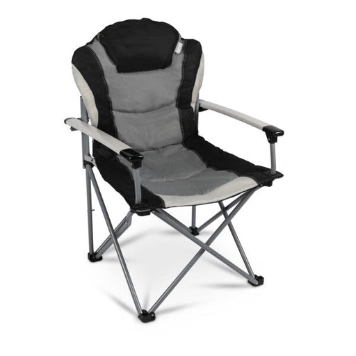 Kampa Guv'nor Armchair - Folding Camping chair Black and Fog Grey  main feature image