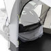 Kampa Tailgater Poled Rear Drive-Away Awning for SUVs and Cars - product image, showing partial internal view of awning attached to rear end of car (with car shaded for differentation)