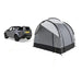 Kampa Tailgater Poled Rear Drive-Away Awning for SUVs and Cars - product image, showing awning pitched with guylines, detached from car