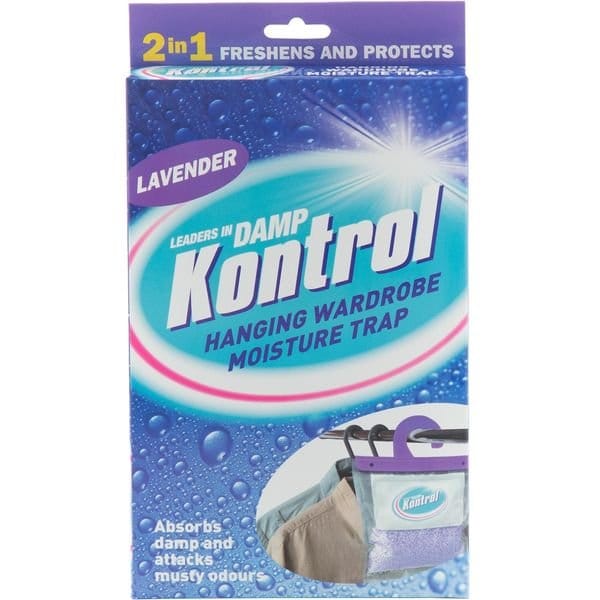 Kontrol Hanging Dehumidifier 210g Lavender Scent – main product image, showing outer packaging design