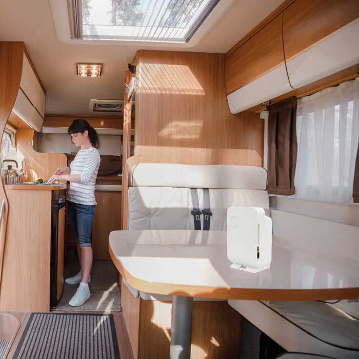 Leisurewize Compact Electric Low Wattage Dehumidifier - lifestyle image