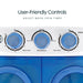 Leisurewize Portawash Twin Tub Portable Camping Washing Machine - product image, showing close-up of adjustable controls with caption