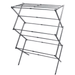 Lifestyle Extendable 3-Tier Clothes Airer 7.5m - main product image, showing a silver metal folding clothes rack with multiple horizontal bars and four legs, shown on a plain white background.