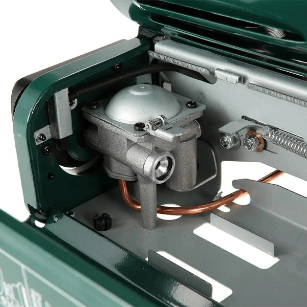 Lifestyle Portable Camping Gas Heater - product image, close-up on internal connector