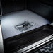 Maypole Single Steel Folding Caravan Step - product image, showing step folded flat in vehicle, laid on its upper surface