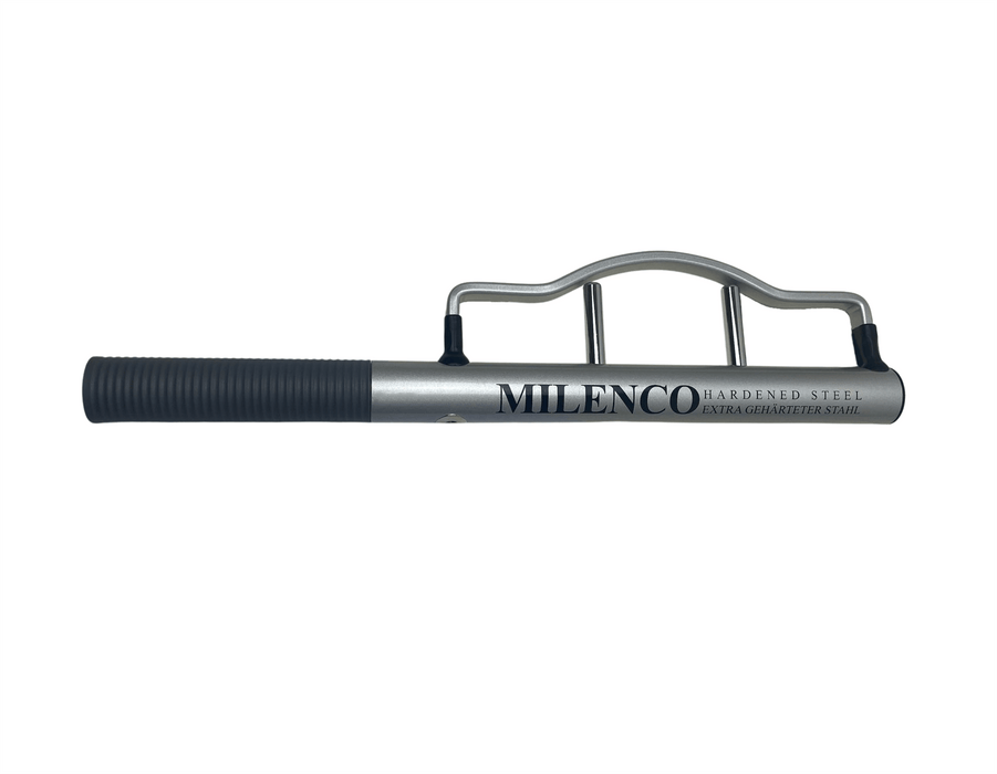 Milenco High Security Steering Wheel Lock - Silver - product image, showing wheel lock against plain white background