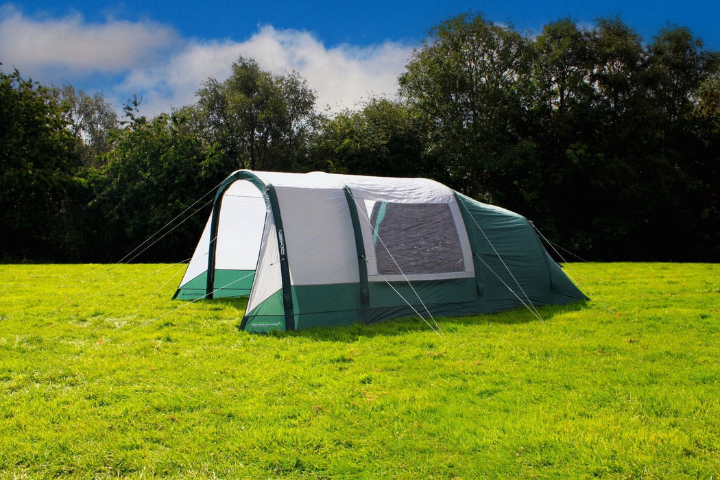 Outdoor Revolution Atom 500 - product image, showing tent from right-hand side, pitched in field surrounded by trees