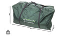 Outdoor Revolution Atom 600 - product image, showing carry bag with dimensions and total weight measurement