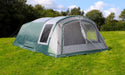 Outdoor Revolution Atom 600 - product image, shown pitched in field from front-left view, with all outer doors closed