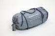 Blue and grey Outdoor Revolution camp star double inflatable mattress packed in storage bag with brand logo on a white background