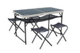 Outdoor Revolution Capri Aluminium Folding Table With 4 Stools - main product image
